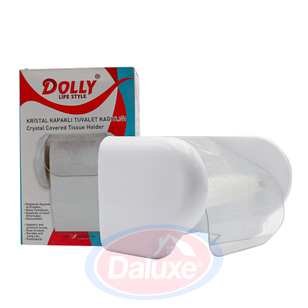 PORTE PAPIER HYGIENIQUE TRANSPARENT DOLLY
